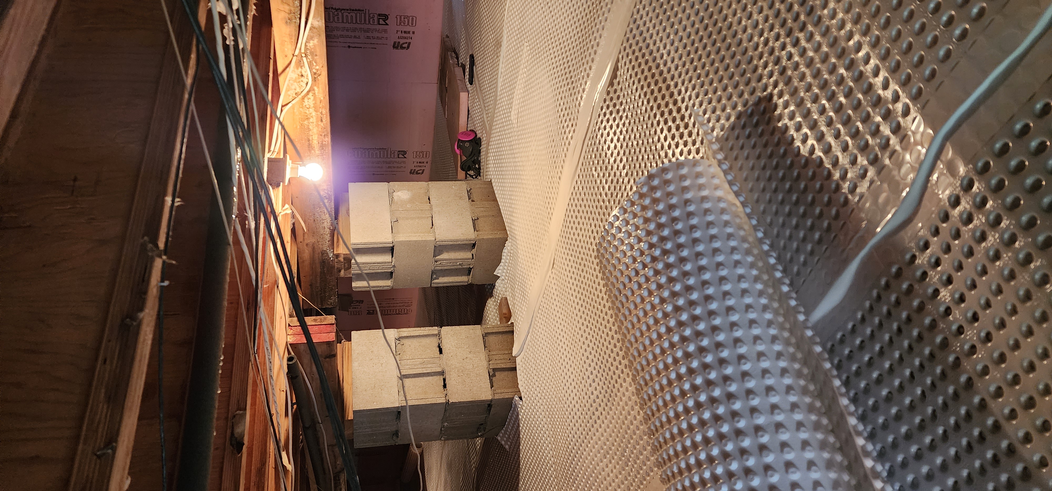 Crawlspace encapsulation process in a home in Silver Lake, Michigan